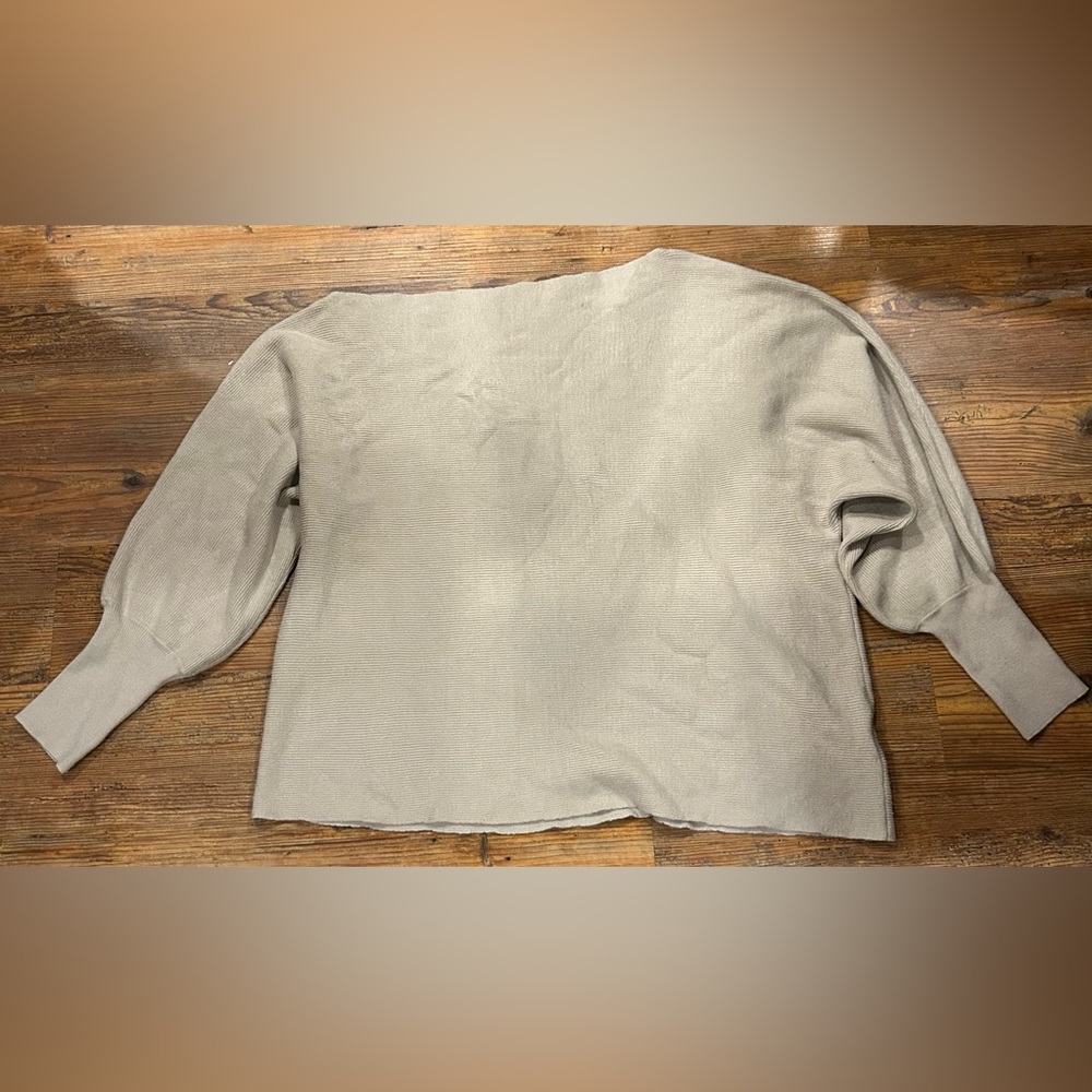 NWOT Cato Ribbed one Shoulder Knit sweater in Tan size 22/24